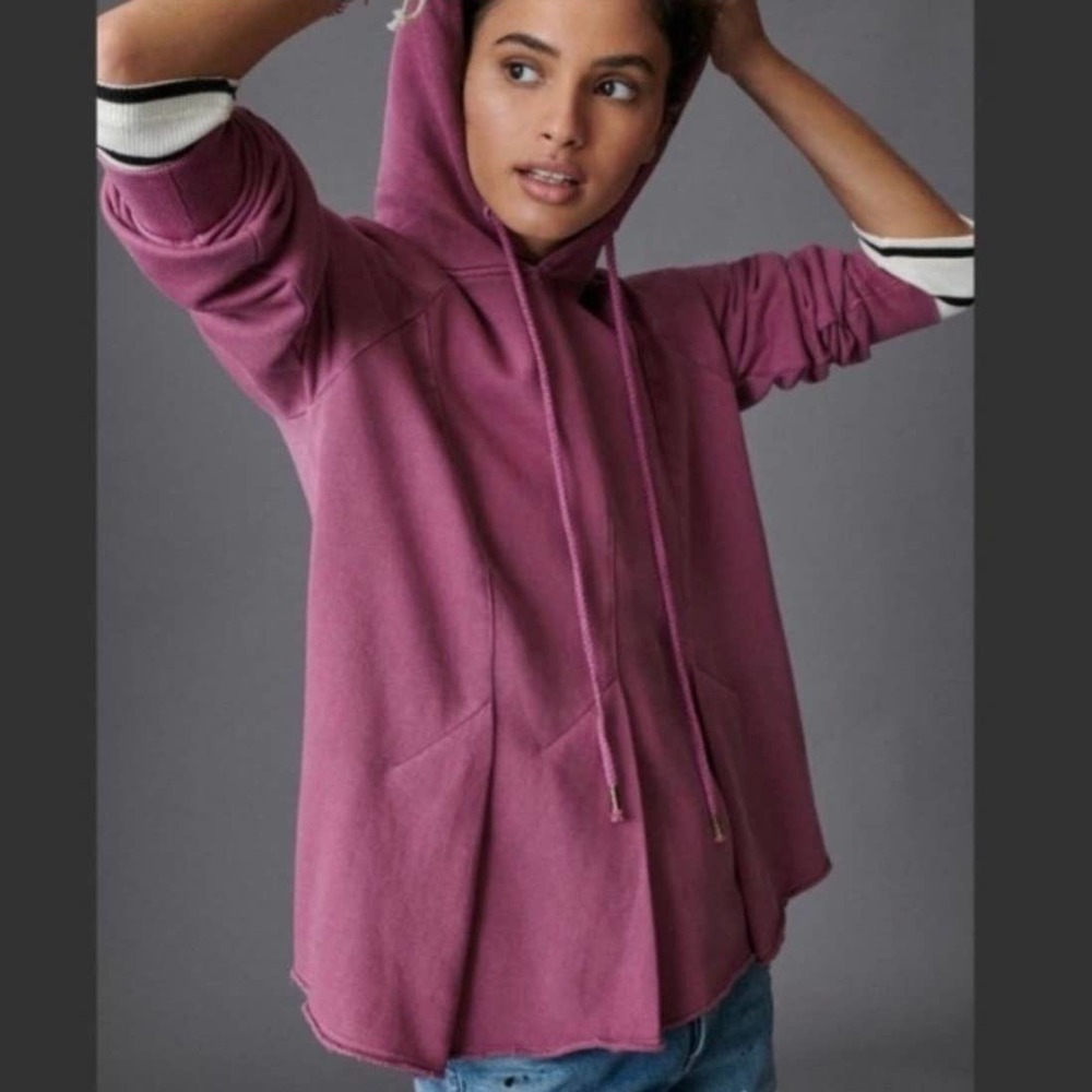 NWT Anthropologie XS Flynn Hoodie OB1196183 Mauve